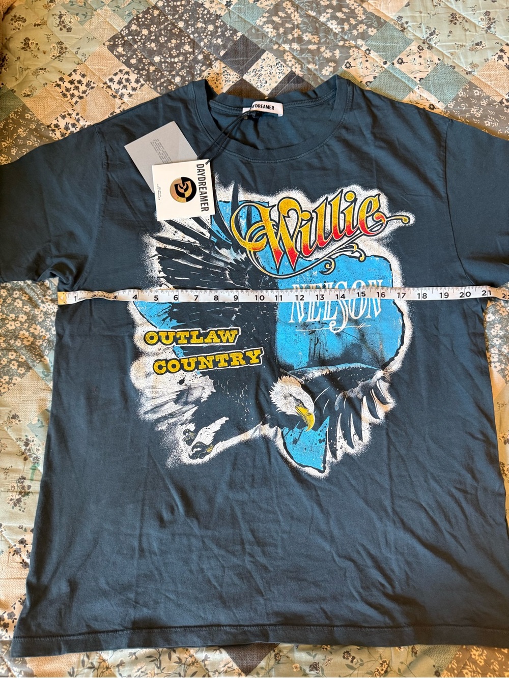 Daydreamer "Willie Outlaw Country" Graphic Tee - Blue